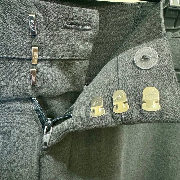 AB Studio Grey Work Slacks Size 16 - Picture 3 of 4